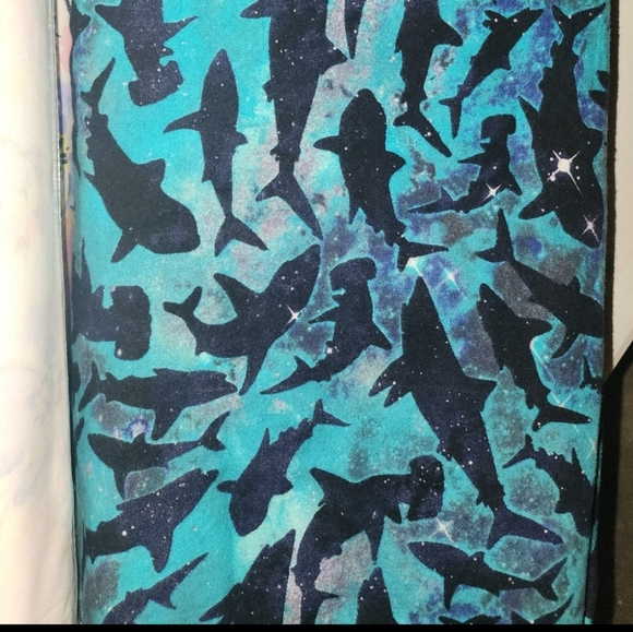 *SOLD* Celestial Sharks Super Snuggle Flannel Fabric - Picture 3 of 3